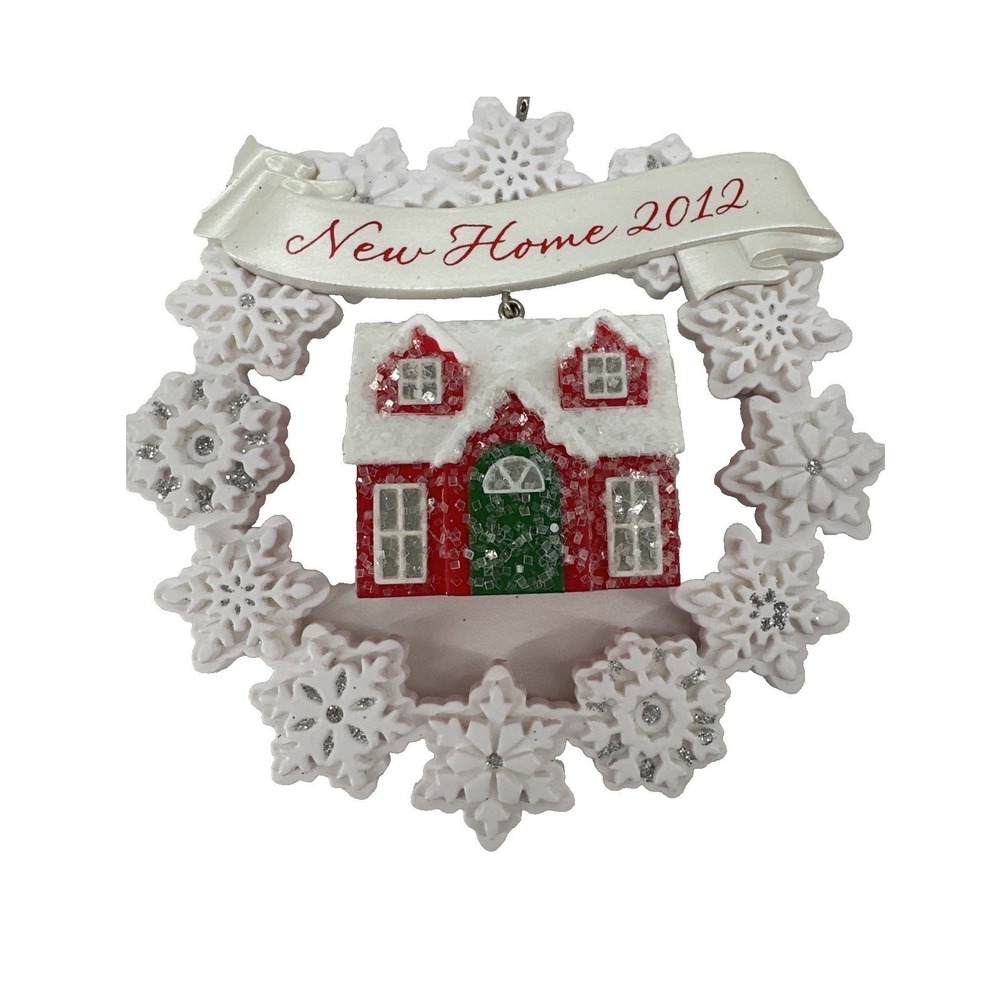 Hallmark Keepsake New Home 2012 Christmas Ornament Snowflake Wreath Dated